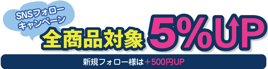 全商品5%UP買取キャンペーンお申し込みフォーム